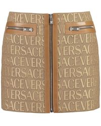 Versace - Leather Skirts - Lyst