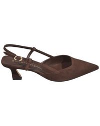 Stuart Weitzman - Schoenen ,Bruin ,Leer Vinnie 50 Slingback Pump - Lyst