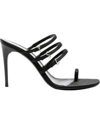 Saint Laurent - Jerry 95 Satin Sandal - Lyst