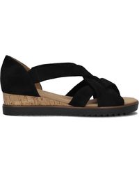 Gabor - Schoenen ,Zwart ,Leer Elegante Zwarte Sandalen Model 782 - Lyst