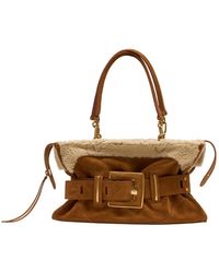 Balmain - Tassen ,Bruin ,Leer Anthem Schoudertas - Lyst