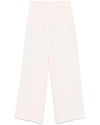 MSGM - Broeken ,Wit ,Witte Broek Met Verborgen Sluiting - Lyst
