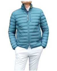 Parajumpers - Jassen ,Blauw ,Polyester Korte Ugo Down Jas - Lyst