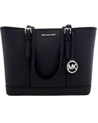 Michael Kors - Jet Set Travel Kleine Henkeltasche Aus Saffianoleder Mit Reißverschluss Oben - Lyst