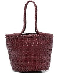 Dragon Diffusion - Rote Leder Eimer Tasche - Lyst