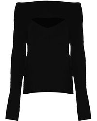 Kocca - Mohair wolle cut-out ausschnitt pullover - Lyst