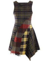 Rave Review - Abito patchwork tartan - Lyst