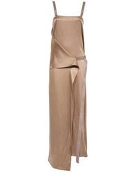 Fendi - Silk Long Dress - Lyst