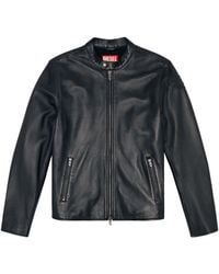 DIESEL - Leather Jackets - Lyst