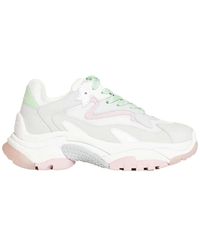 Ash - Sneakers bianche e rosa con lacci verdi - Lyst