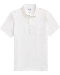 Brooks Brothers - Polo vintage in jersey di cotone bianco - Lyst