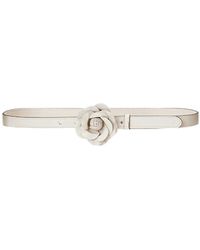 Ralph Lauren - Cinturones blancos para mujeres - Lyst