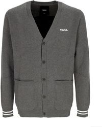 Vans - Truien & Vesten ,Grijs ,Katoen Grijs Cardigan Sweater - Lyst