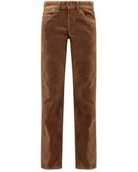 Isabel Marant - Bruine Broek Met Rits Sluiting - Lyst