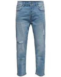 Only & Sons Slim Fit Jeans - - Heren - Blauw