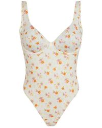 ME FUI - Weißer Blumen-Monokini Für Frauen - Lyst