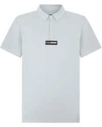 Philipp Plein - Fitness ,Blauw ,Katoen Pique Polo T-Shirt Scratch - Lyst