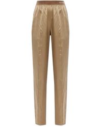 Tom Ford - Broeken ,Geel ,Satijn Zijden Pyjamabroek - Lyst