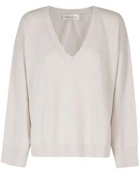 Roberto Collina - V-Ausschnitt Strickpullover - Lyst