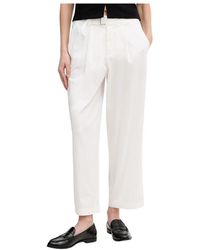 MARC AUREL - Broeken ,Wit ,Katoen High Waist Chinos - Lyst