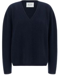 Be You - Truien & Vesten ,Blauw ,Kasjmier V-Neck Trui - Lyst