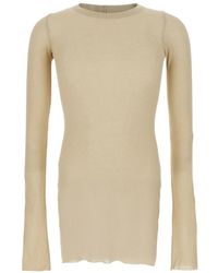 Rick Owens - Tops ,Rib T-Shirt Met Lange Mouwen - Lyst