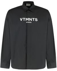 Vetements - Logo Print Katoenen Shirt - Lyst