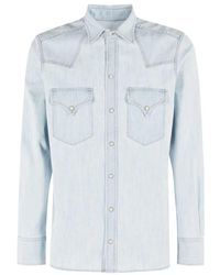 Fortela - Denim Texan Hemd Blau Regular Fit - Lyst
