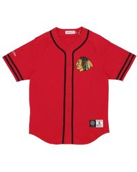 Mitchell & Ness - Fitness ,Rood ,Katoen Chicago Blackhawks Nhl Katoenen Jas - Lyst