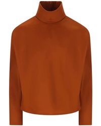 Saint Laurent - Turtleneck Zip T-Shirt - Lyst