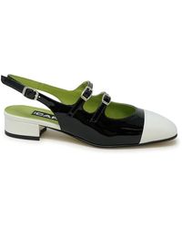CAREL PARIS - Schwarze leder-ballettpumps ss24 - Lyst