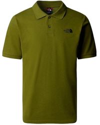 The North Face - Polo shirt grün baumwolle - Lyst