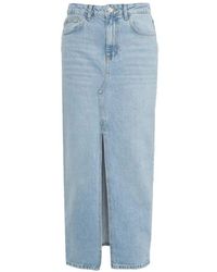 Liu Jo - Denim Maxi Rock Blau Stilvolles Design - Lyst