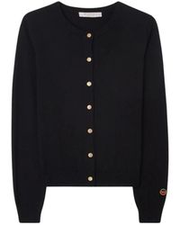 BUSNEL - Truien & Vesten ,Zwart ,Wol Kee Vest Zwart - Lyst