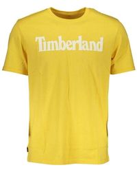 Timberland - Bedrucktes logo bio-baumwoll t-shirt - Lyst