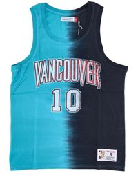 Mitchell & Ness - Fitness ,Veelkleurig ,Katoen Nba Tie Dye Tank Bibby No. 10 - Lyst