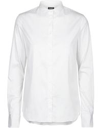 Mos Mosh - Overhemden ,Wit ,Katoen Witte Shirt Met Lange Mouwen - Lyst