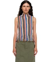 Sea - Tops ,Veelkleurig ,Wol Ombre Gebreide Trui Met Col - Lyst
