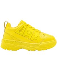 Chiara Ferragni - Zapatos amarillos de suela alta para niños con logo de goma - Lyst
