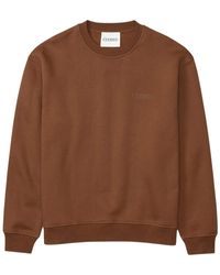 Closed - Relaxed Fit Ronde Hals Sweatshirt Met Reliëf Zijlogo Print - Lyst