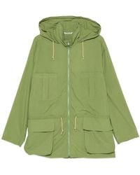 AURALEE - Super Fine Cotton Lawn Hooded Blouson - Lyst