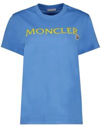 Moncler - Camiseta con logo de manga corta - Lyst