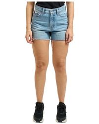 Calvin Klein - 90S Relaxed Frayed Denim Shorts - Lyst