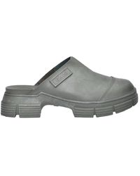 Ganni - Rubber Mule Sandalen - Lyst