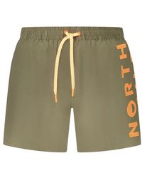 North Sails - Badmode ,Groen ,Katoen Katoenen Zwemkleding Met Verstelbare Bandjes - Lyst