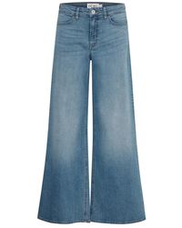 Ichi - Jeans ,Blauw ,Wijde Lichtblauwe Jeans - Lyst