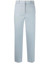 JOSEPH - Broeken ,Blauw ,Katoen Straight Broeken - Lyst