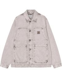 Carhartt - Jassen ,Grijs ,Katoen Og Double Front Jacket - Lyst