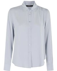 Seventy - Overhemden ,Blauw ,Klassiek Overhemd Met Knopen - Lyst