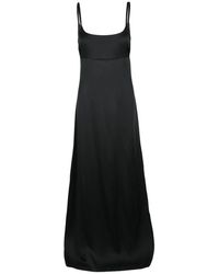 Max Mara - Dede Flared Satijnen Jurk - Lyst